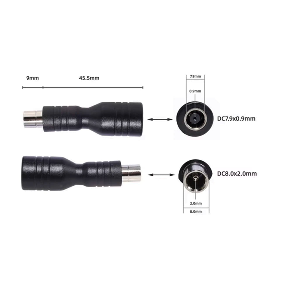 The dimensions of the DC7909 to DC8020 Adapter: High Quality Solar Panel Connector for Jackery Power Stations