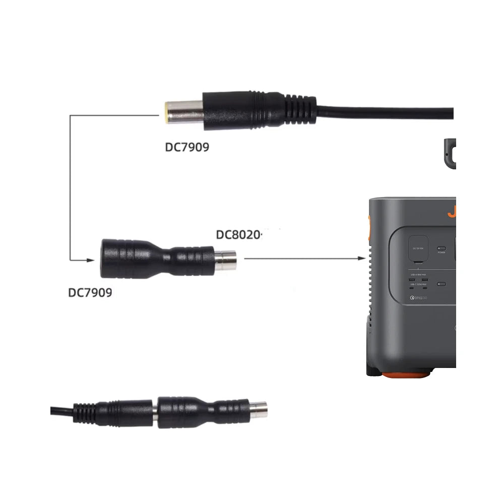 How to use the DC7909 to DC8020 Adapter with a power station
