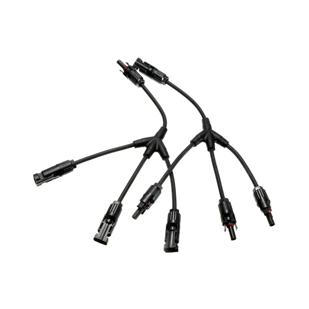 MC4 Branch Connectors 3 to 1 - Solar Panel Parallel Connectors