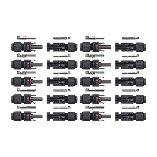 10 Pairs of MC4 Solar Connectors