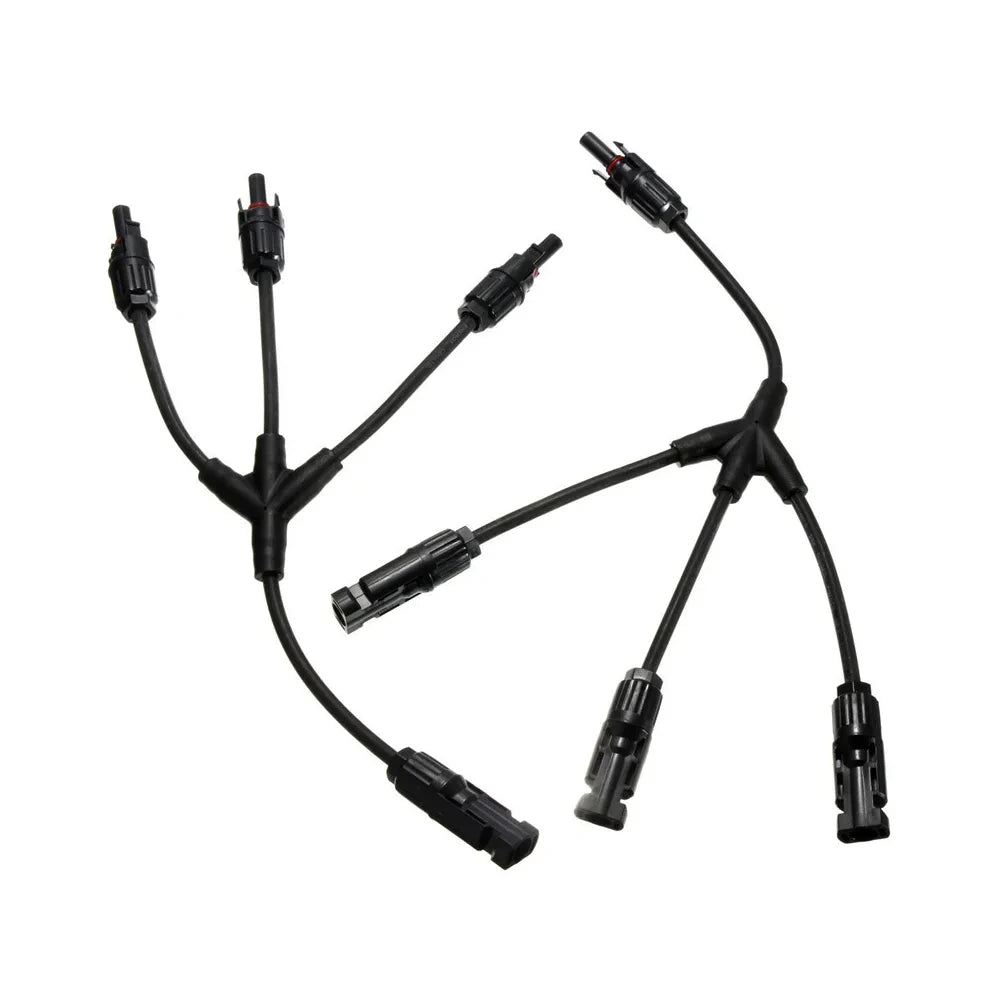 MC4 Branch Connectors 3 to 1 - Solar Panel Parallel Connectors