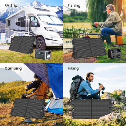 Th many uses case for the Ctolity 100W Foldable Solar Panel
