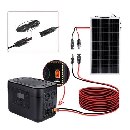 MC4 Solar to XT60i Charging Cable - Compatible With EcoFlow Power Stations