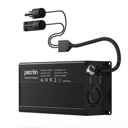 PECRON 500W DC-to-DC Car Charger output side with power button