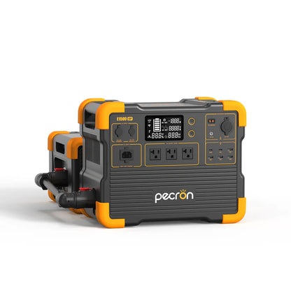PECRON E1500LFP Power Station with one external battery