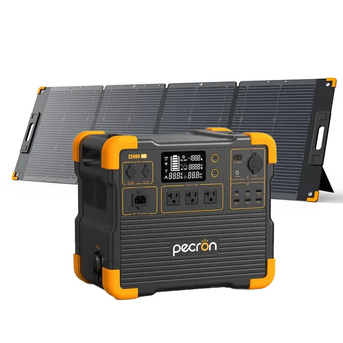 PECRON E2400 Power Station with one 300W solar panel