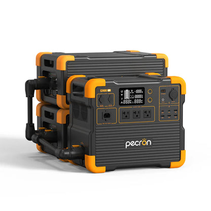PECRON E2400 Power Station with two external batteries