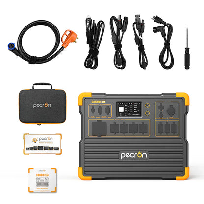 PECRON E3600LFP Power Station what comes in the box