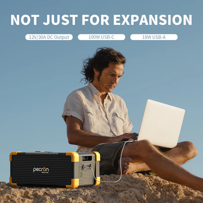 PECRON EB3000-24V Expansion Battery DC outputs