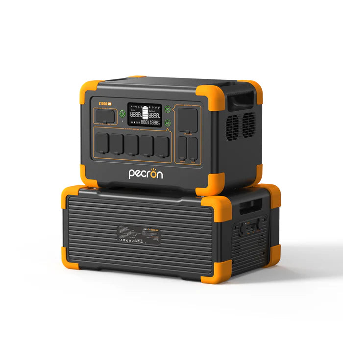 One PECRON EP3000-48V External Battery Pack with a E1000LFP Power Station