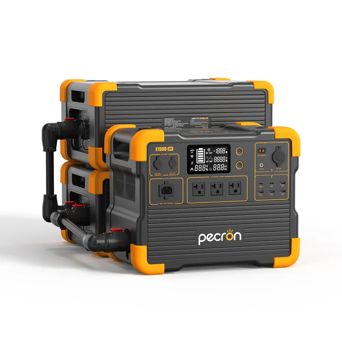 Two PECRON EP3000-48V External Battery Packs with a E1500LFP Power Station