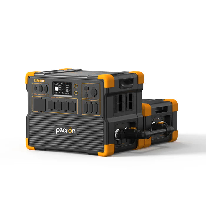 One PECRON EP3000-48V External Battery Pack with a E3600LFP Power Station