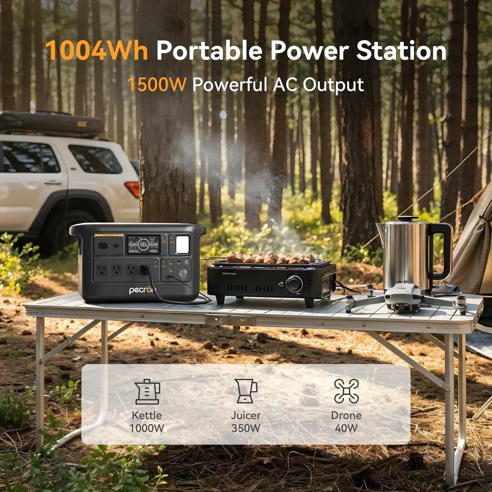 PECRON F1000LFP Portable Power Station AC output