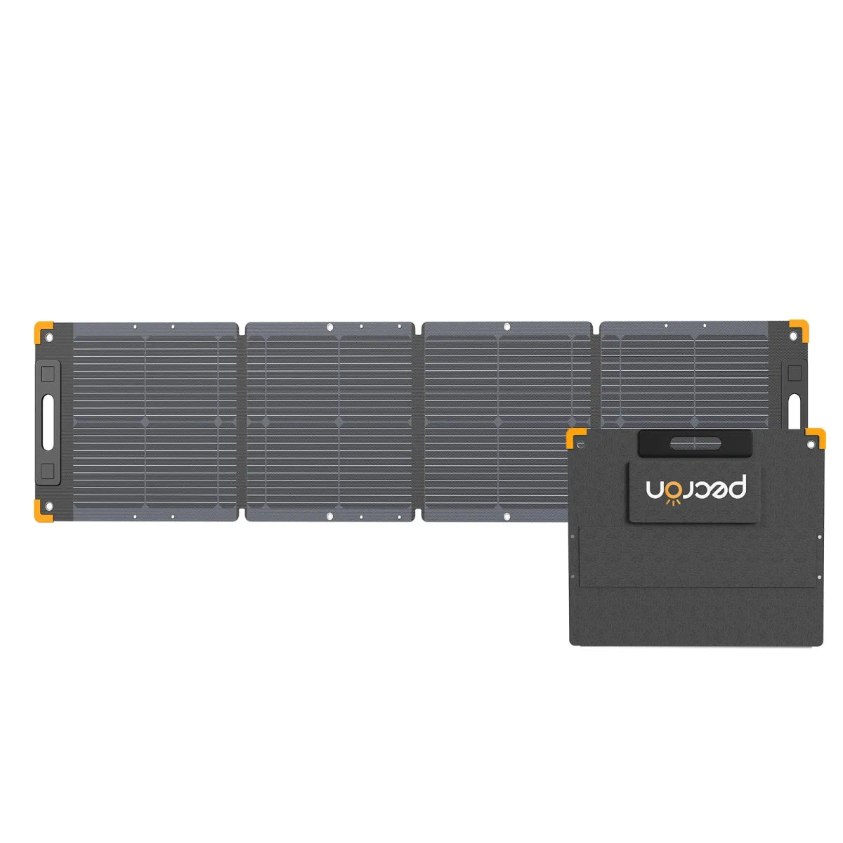 PECRON PV100 100W Portable Solar Panel unfolded and folded