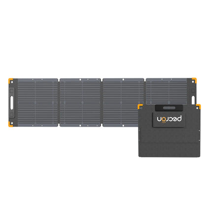 PECRON PV100 100W Portable Solar Panel unfolded and folded